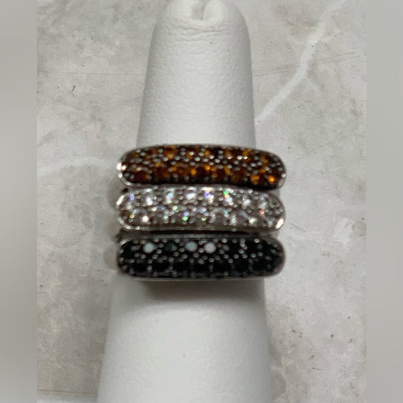 Real Collectibles by Adrienne Set of 3 Rings - Picture 2 of 3